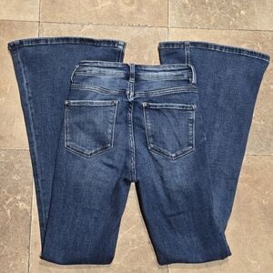 Bridge By Gly High Rise Super Flare Medium Wash Jeans